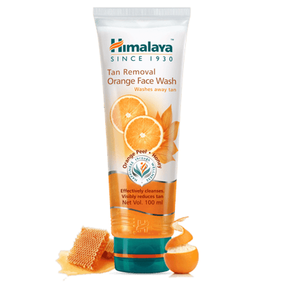Himalaya Herbals Tan Removal Orange Face Wash, 100 ml