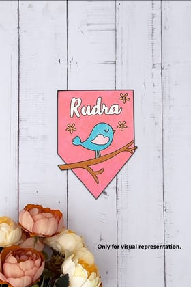 Dbeautify's MDF Name Plate with Bird Design – DIY