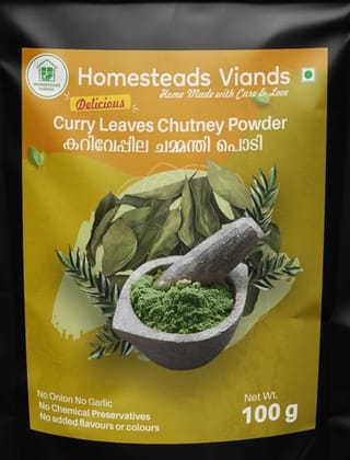 Homesteads Viands Curry Leaves Chutney Powder 100g Pack of 2