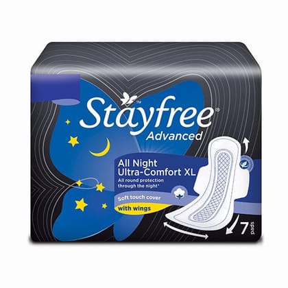 Stayfree Advanced All Night Ultra Pads (XL), 7pcs