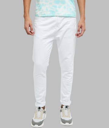 x20 - White Denim Slim Fit Men's Jeans ( Pack of 1 )