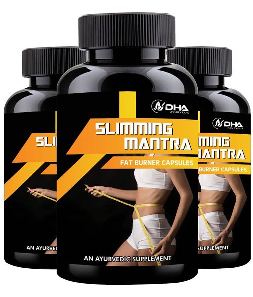 Dha Ayurveda Slimming Mantra- Herbal Fat Burner Capsule 90 No.S Pack of 3