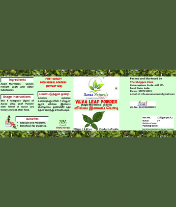 Aaraa Naturals Vilva Leaf Powder Instant Mix 250 gm