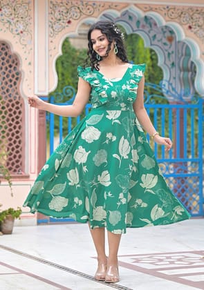 Garden Green Grace Dress-S