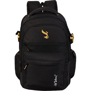 Life Today Large 37 L Laptop Backpack 15.6 Inch Laptop Backpack-Black (Black)