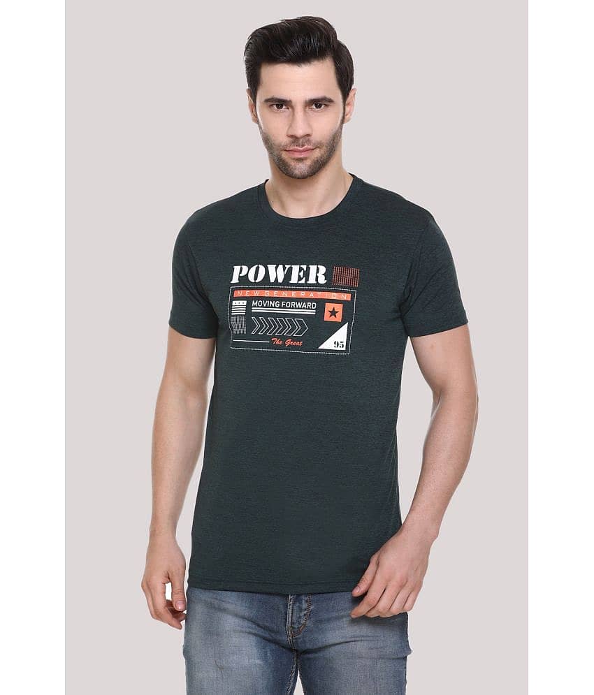 RF RAVES - Olive Polyester Regular Fit Men's T-Shirt ( Pack of 1 )