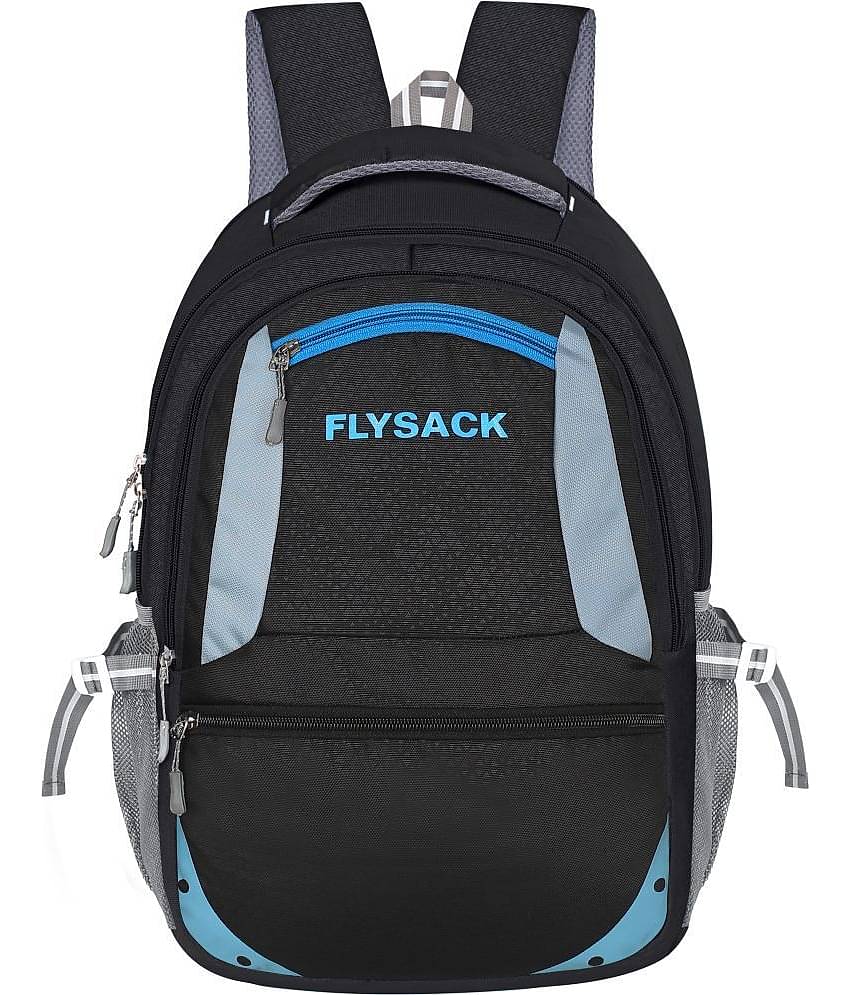 FLYSACK Black PU Backpack ( 35 Ltrs )