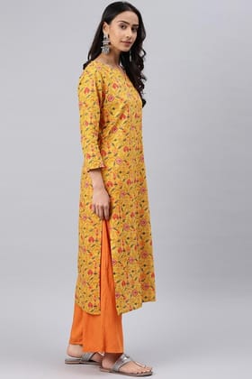 Beautiful Mustard Color Printed Cotton Fabric Kurti VCK1063 Beautiful Mustard Color Printed Cotton Fabric Kurti VCK1063