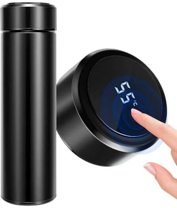 Saykhus Steel Water Bottle Black Steel Flask ( 500 ml )