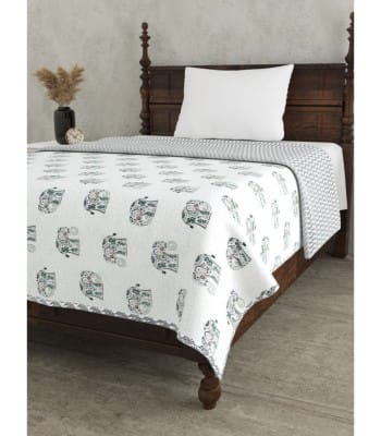 Elephant Parade Collection  100% Cotton Single Bed Dohars