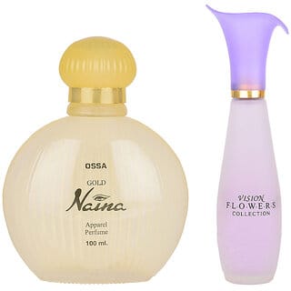 Ossa Vision Flowers EDP Perfume For Women 35ml And Gold Naina EDP Unisex Perfume 100ml Long Lasting Fragrance(Pack of 2)