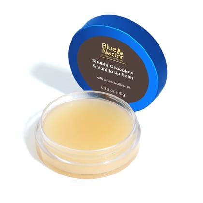 Shubhr Natural Lip Balm with goodness of Ghee ( 10 herbs , 10g ) Chocolate & Vanilla