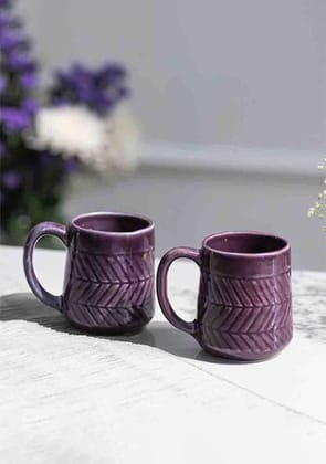 Purple Sunbird Mugs-Set of 2