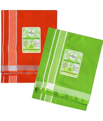 Feather Green Multi Dhoti - Free size