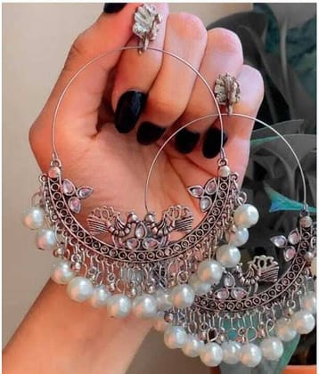 Samridhi DC Silver Drop Earrings ( Pack of 1 )