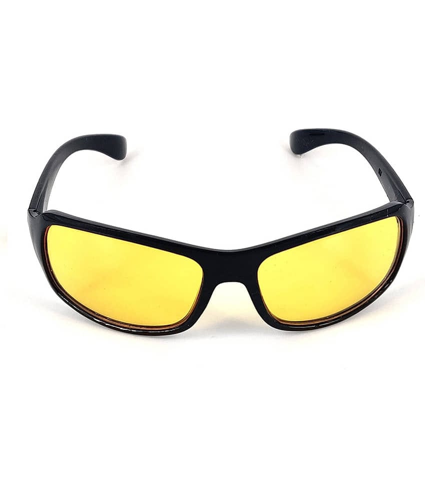 Kanny Devis - Black Wrap Around Sunglasses ( Pack of 1 )