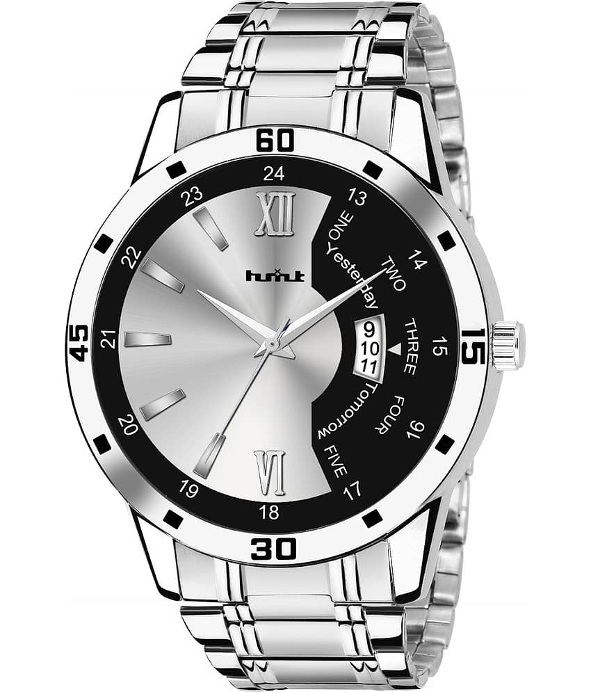 HMXT - Silver Stainless Steel Analog Men's Watch