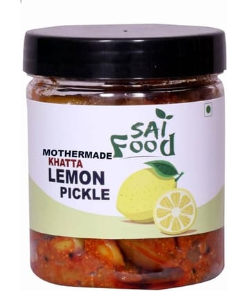 SAi Food MOTHERMADE Masalo Se Bana Sweet n Sour Premium Sweet Lemon Pickle Nimbu Ka Achar Pickle 250 g