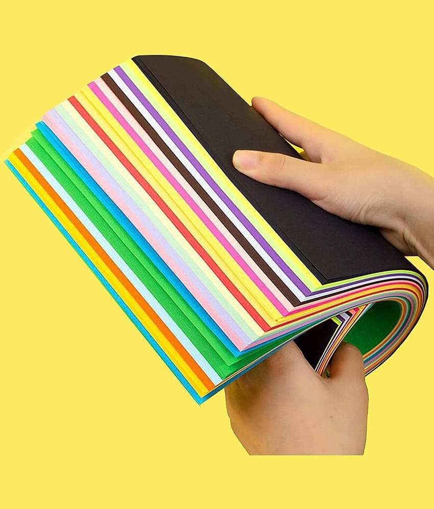 Freedy A4 100 Coloured Sheets (10 Sheets each color) Copy Printing/Art and Craft Paper Double Sided ColouredOffice Stationery Children's Day Gift, Birthday Gift, Party Favors,christmas decor etc