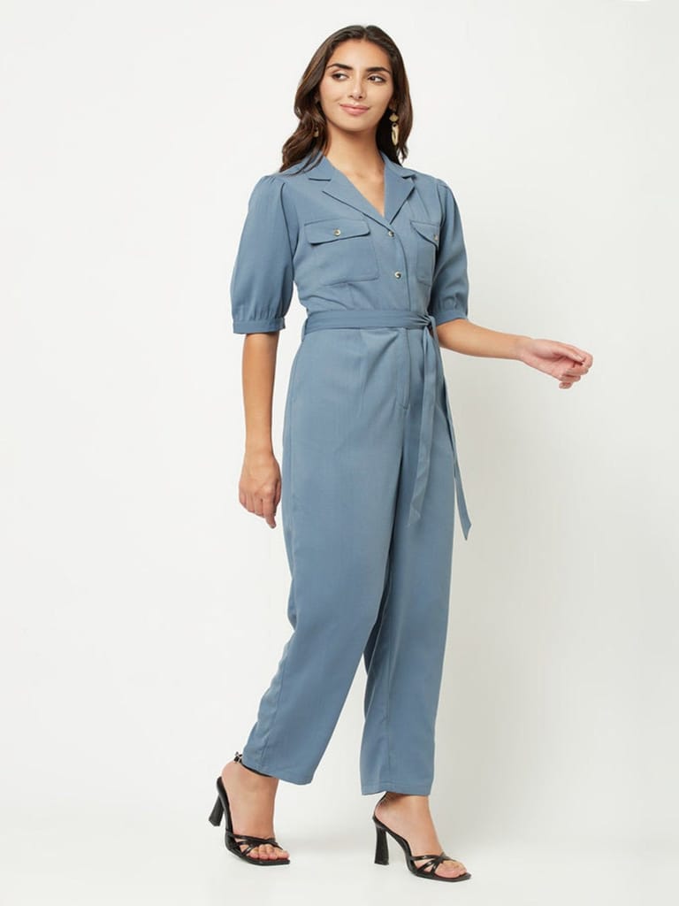 Smoke Collar Jumpsuit