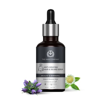 Anti-Graying Hair & Beard Serum Anti-Graying Hair & Beard Serum - 30ml Serum at