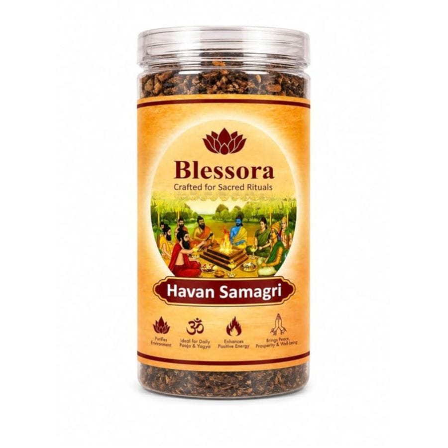 Hawan Samagri - Premium Herbal Puja & Havan Mix with Natural Herbs Guggal for Daily Rituals