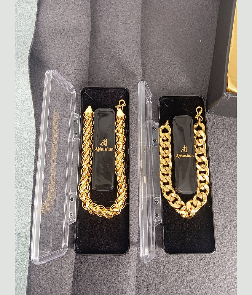 SHANKH-KRIVA Gold Bracelet ( Pack of 1 )