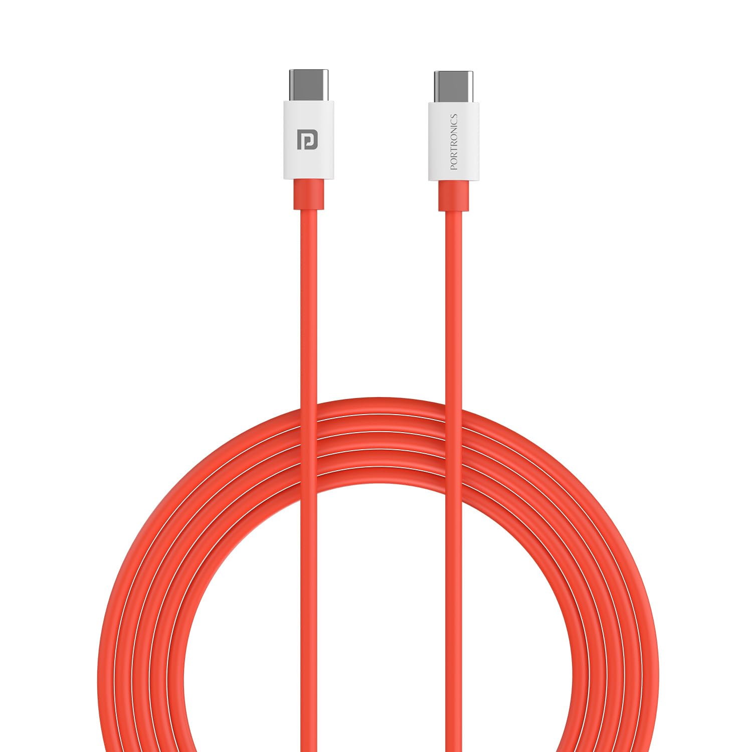Portronics Konnect Dash Max 65W Type C to Type C Fast Charging  (Red)