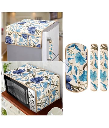 E-Retailer Set of 5 Polyester Brown Fridge Top Cover