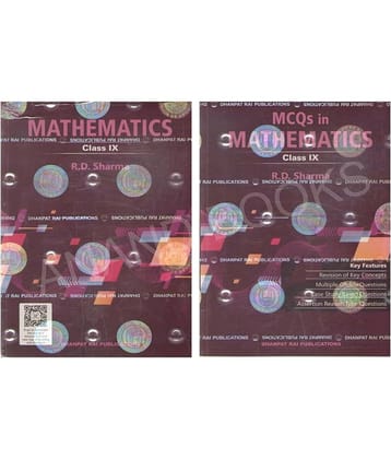 R D Sharma Mathematics Class 9 with MCQ in Mathematics - CBSE Examination 2025-2026 Paperback – 1 January 2025