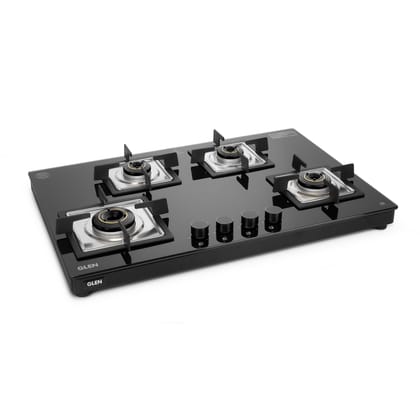 4 Burner Ultra Slim Top Knob Glass Cooktop with High Efficiency Forged Brass Burners - (CT1047USTN)