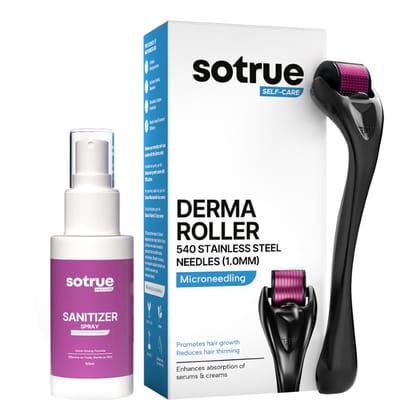 Derma Roller 0.4mm with Sanitizer | For Hair and Skin