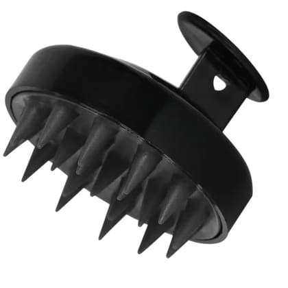 Allure Round Hair Scalp Massager & Shampoo Brush - Color May Vary-Black