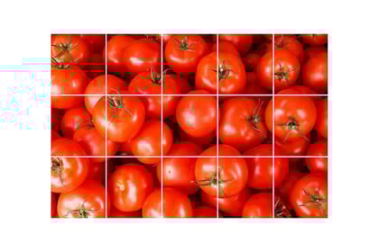 DreamKraft Vinyl Tomoto Kitchen Sticker 73 cm X 47 cm, Multicolor