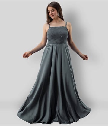 Frionkandy - Grey Rayon Women's Gown ( Pack of 1 )