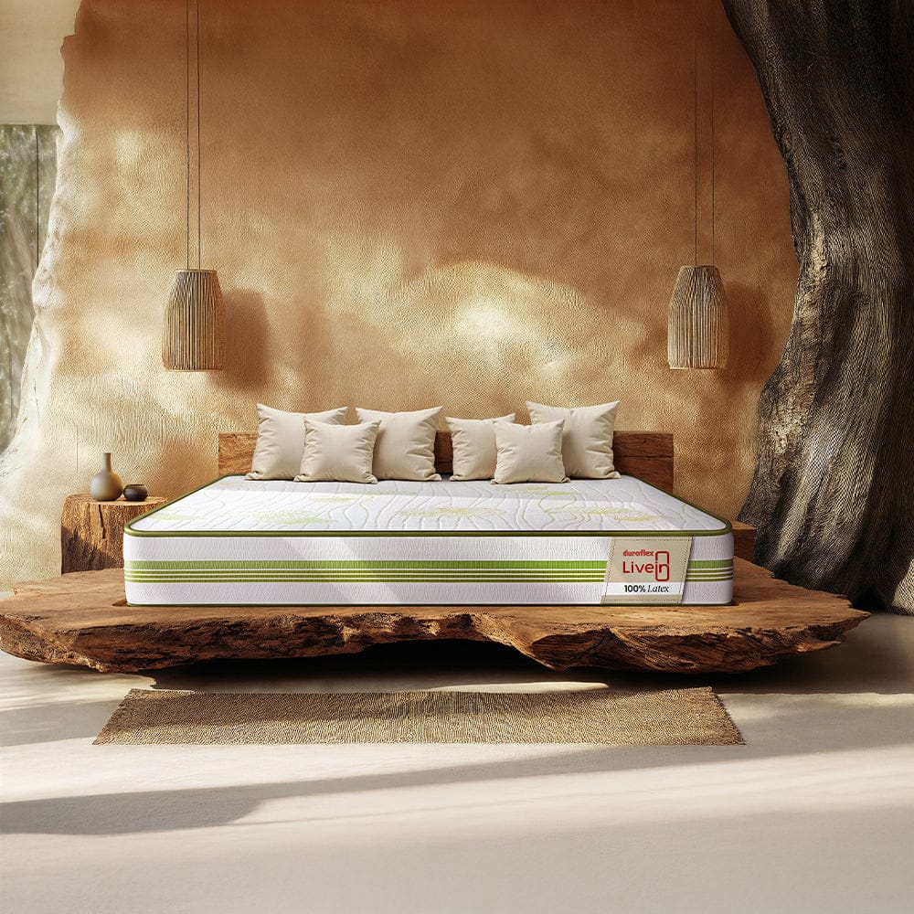 LiveIn 100% Latex Mattress-Single / 75 X 36 (1.91 m x 92 cm) / 8" (20.3cm)