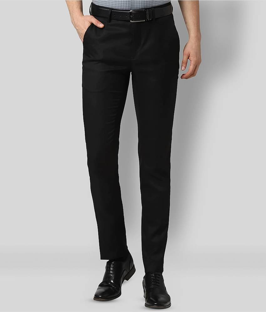 Haul Chic - Black Poly Blend Slim - Fit Men's Trousers ( Pack of 1 )