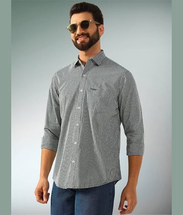 ENSPYR 100% Cotton Regular Fit Checks Full Sleeves Men's Casual Shirt - Dark Green ( Pack of 1 )