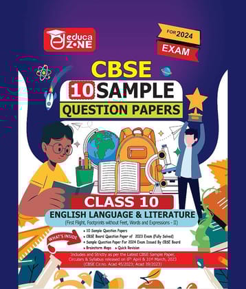 Educazone CBSE Sample Question Papers Class 10 English Language & Literature Book (For Board Exam 2024)
