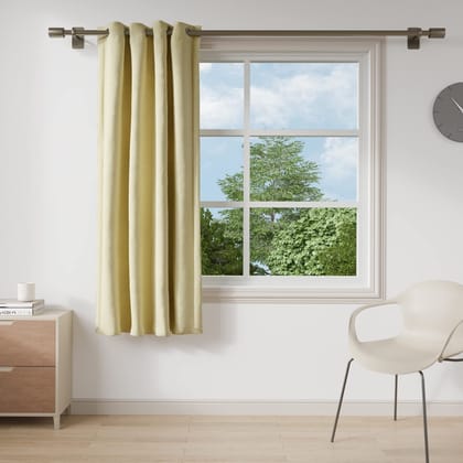 DDECOR - 100% PolyesterPlains And Textures PatternWindow 5 Ft|135 CM X 160 CM| - Beige DDECOR - 100% PolyesterPlains And Textures PatternWindow 5 Ft|135 CM X 160 CM| - Beige