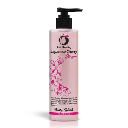 Just Peachy Japanese Cherry Blossom Shower Cream Enriched With Cherry Blossoms & Vitamin E 250ml