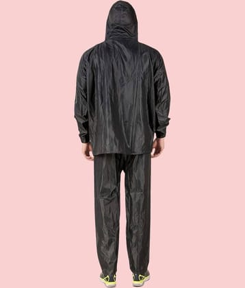 PP Kurtis Black Polyester Men's Rain Suit ( Pack of 1 )