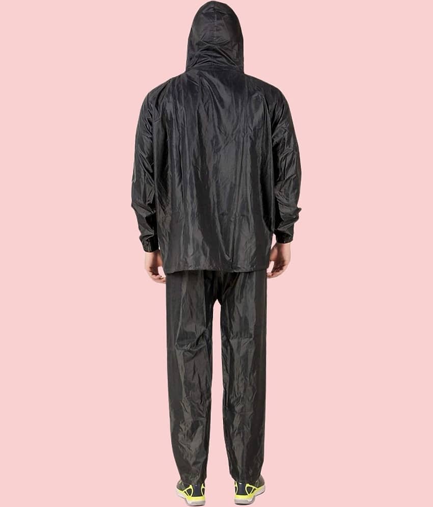 PP Kurtis Black Polyester Men's Rain Suit ( Pack of 1 )