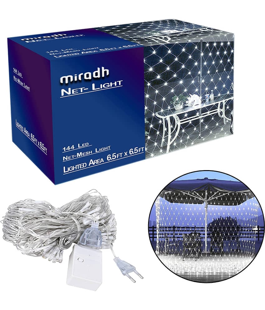 MIRADH - White 2Mtr String Light ( Pack of 1 )