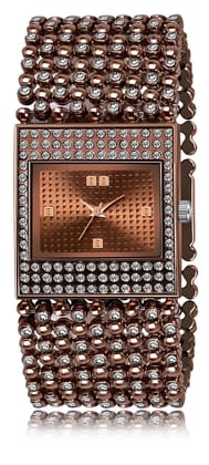 LOREM Brown Square Braclet Analog Watch for Women LR289-UF
