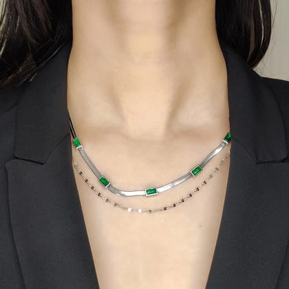 Callie Necklace-Silver