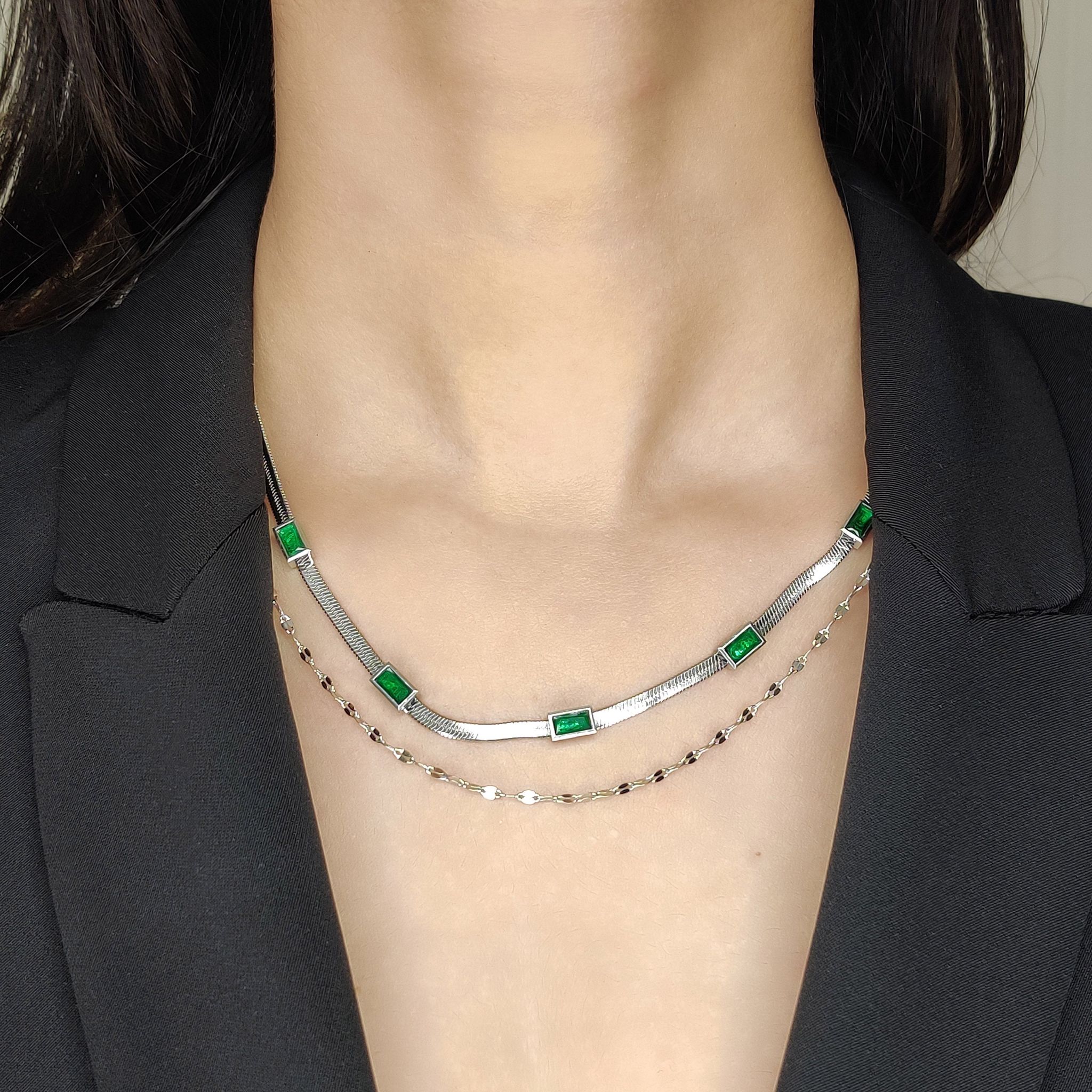 Callie Necklace-Silver