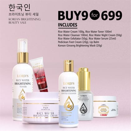 Rice Water Brightening Kit-Buy 9 @699