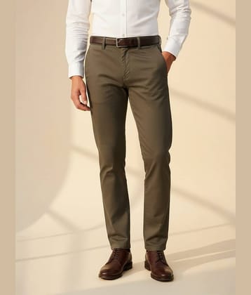 plounge Regular Men's Formal Trouser - Brown ( Pack of 1 )