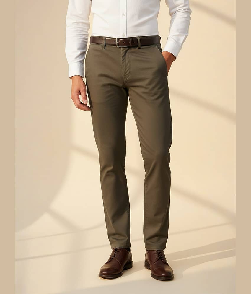 plounge Regular Men's Formal Trouser - Brown ( Pack of 1 )